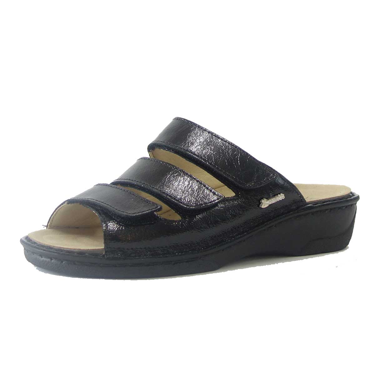 【SALE 50%OFF】 HERGOS H 611 ブラック(レディース) イタリア製コンフォートシューズ フッドベッドが足にベストフィット!快適サンダル 「靴」