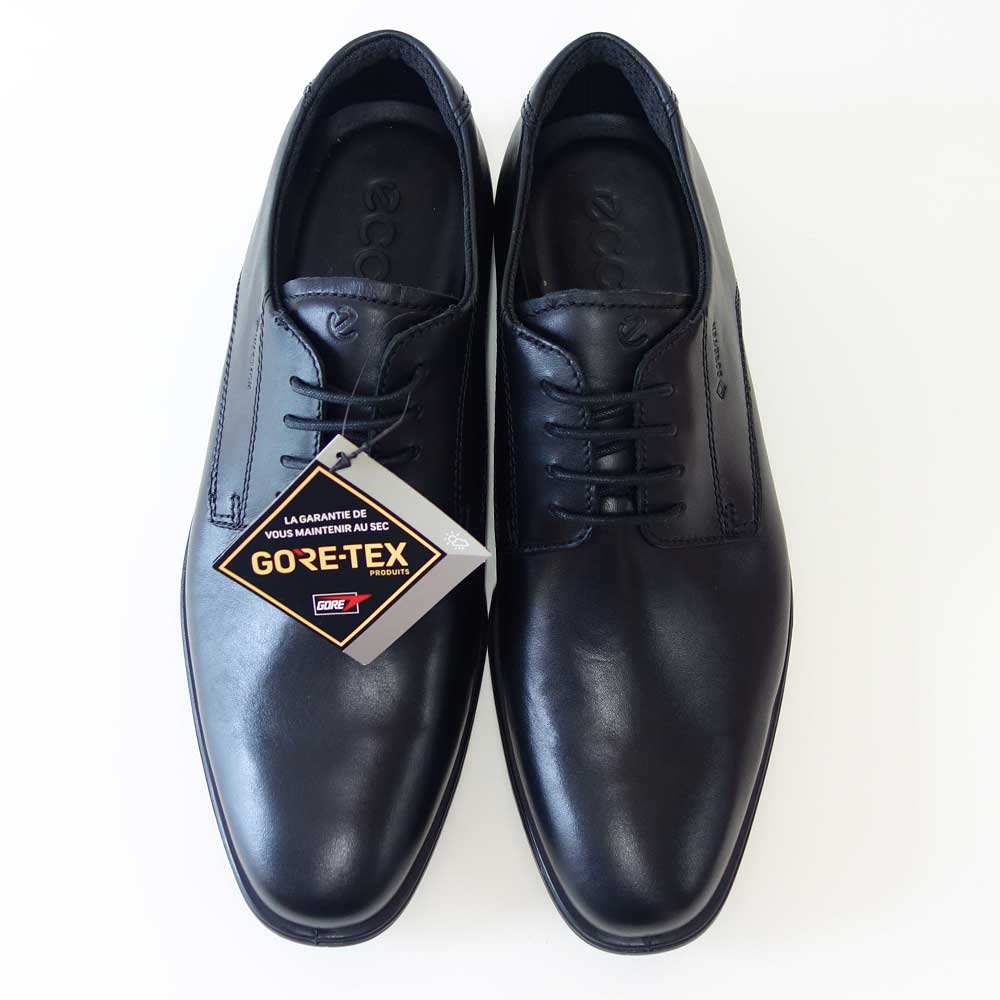 エコーECCOMELBOURNEMENSGORETEXSHOES62193401001ブラック(メンズ)ゴアテックス防水天然皮革ビジネスシューズレースアッププレーントゥ「靴」