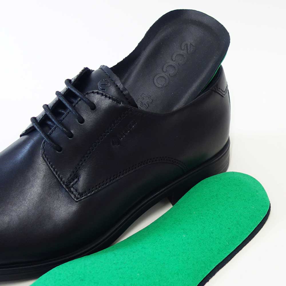 エコーECCOMELBOURNEMENSGORETEXSHOES62193401001ブラック(メンズ)ゴアテックス防水天然皮革ビジネスシューズレースアッププレーントゥ「靴」
