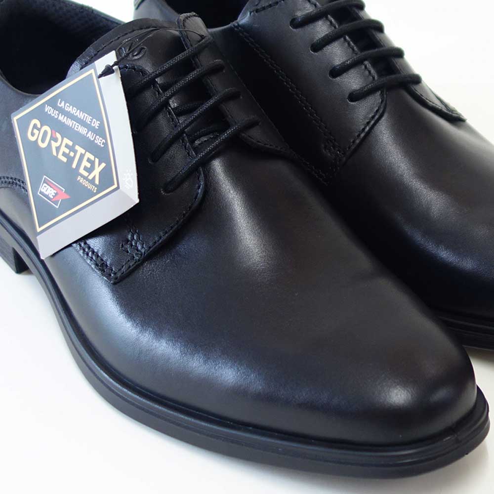 エコーECCOMELBOURNEMENSGORETEXSHOES62193401001ブラック(メンズ)ゴアテックス防水天然皮革ビジネスシューズレースアッププレーントゥ「靴」