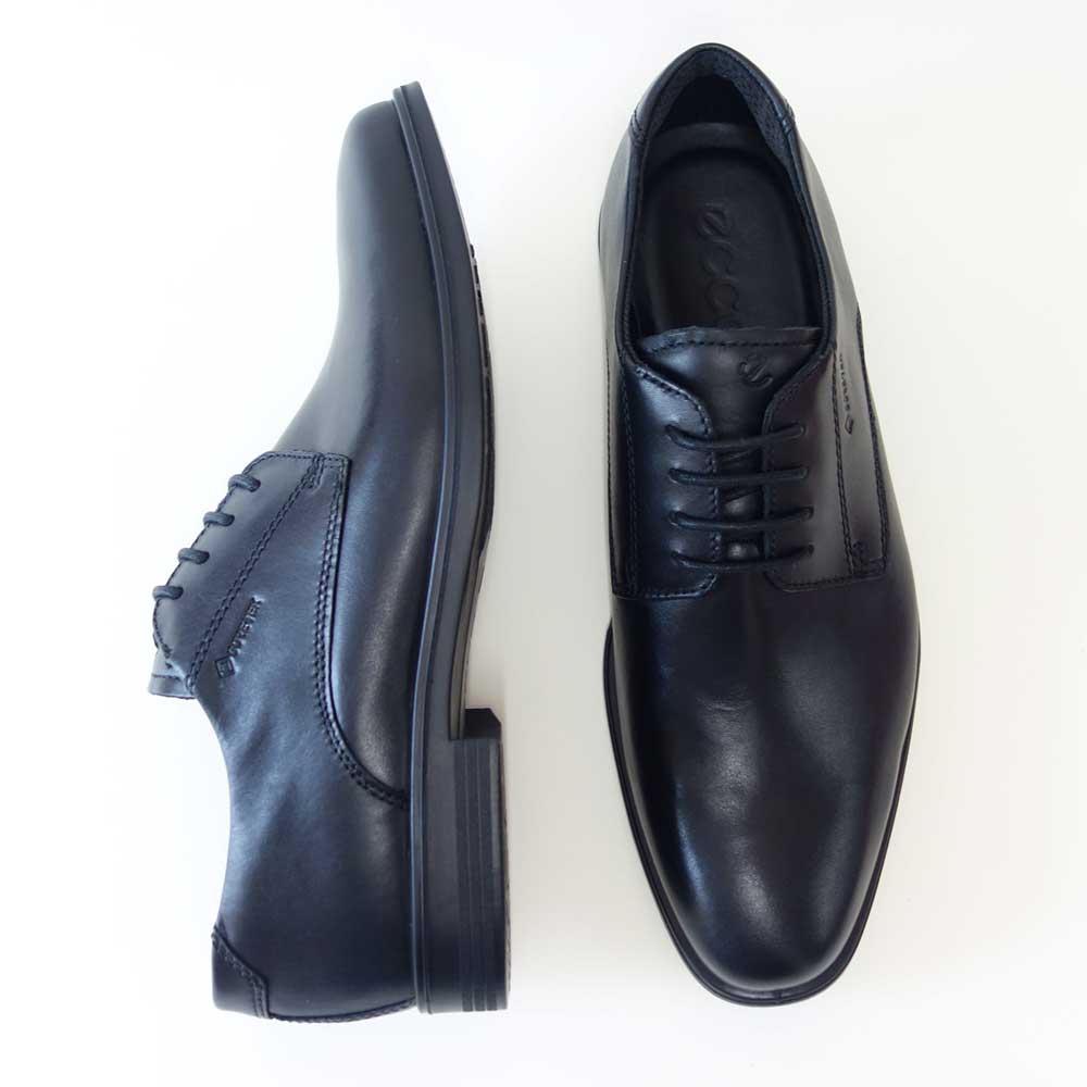 エコーECCOMELBOURNEMENSGORETEXSHOES62193401001ブラック(メンズ)ゴアテックス防水天然皮革ビジネスシューズレースアッププレーントゥ「靴」