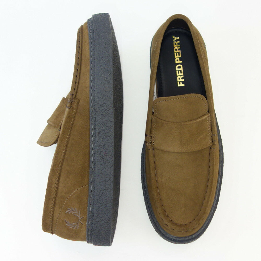 FRED PERRY フレッドペリー B 6315 P96(ユニセックス)Dawson Loafer Suede (ダーソン) カラー:ブラウン ローファー スリッポン スエードレザー ポルトガル製 「靴」
