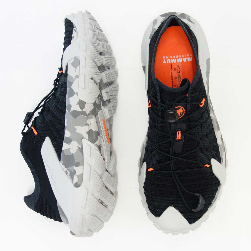 MAMMUT マムート Hueco Knit II Low Men 302006460(メンズ)カラー:black-light ice gray (00720) アウトドアスニーカー ウォーキングシューズ ハイキングシューズ「靴」