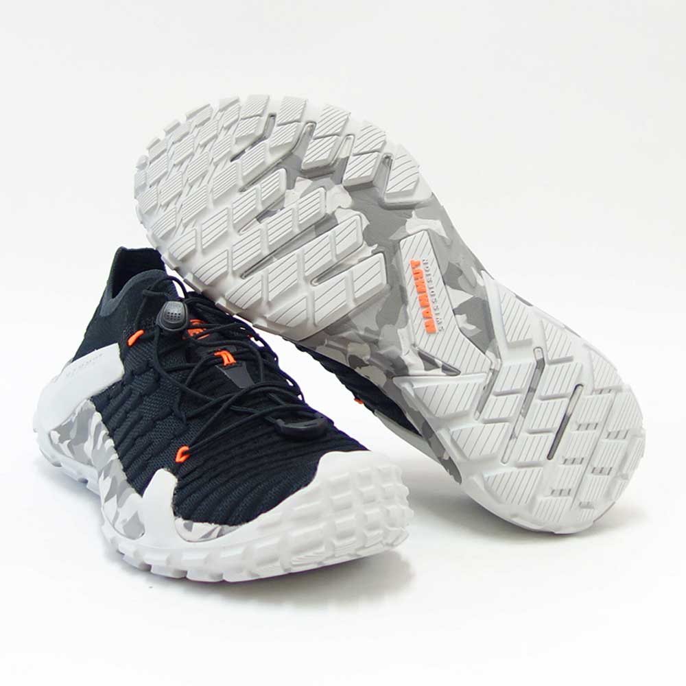 MAMMUT マムート Hueco Knit II Low Men 302006460(メンズ)カラー:black-light ice gray (00720) アウトドアスニーカー ウォーキングシューズ ハイキングシューズ「靴」