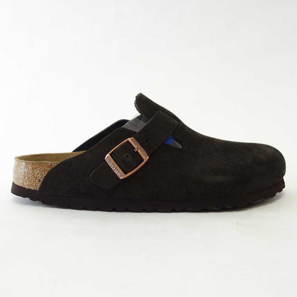 ビルケンシュトック BIRKENSTOCK Boston SFB(ボストン ソフトフットベッド)メンズ 幅広(レギュラーフィット) 660461(スエードレザー/モカ) サボ クロッグ ドイツ製快適サンダル 「靴」