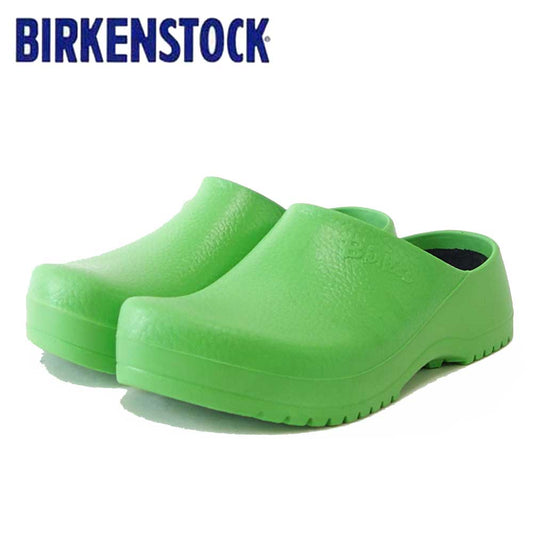 ビルケンシュトック BIRKENSTOCK スーパービルキ(ドイツ製) プロフェッショナル  SUPER BIRKI 68081 アップルグリーン(ユニセックス)フットベッド サボ ドイツ製 快適クロッグ「正規品」 「靴」