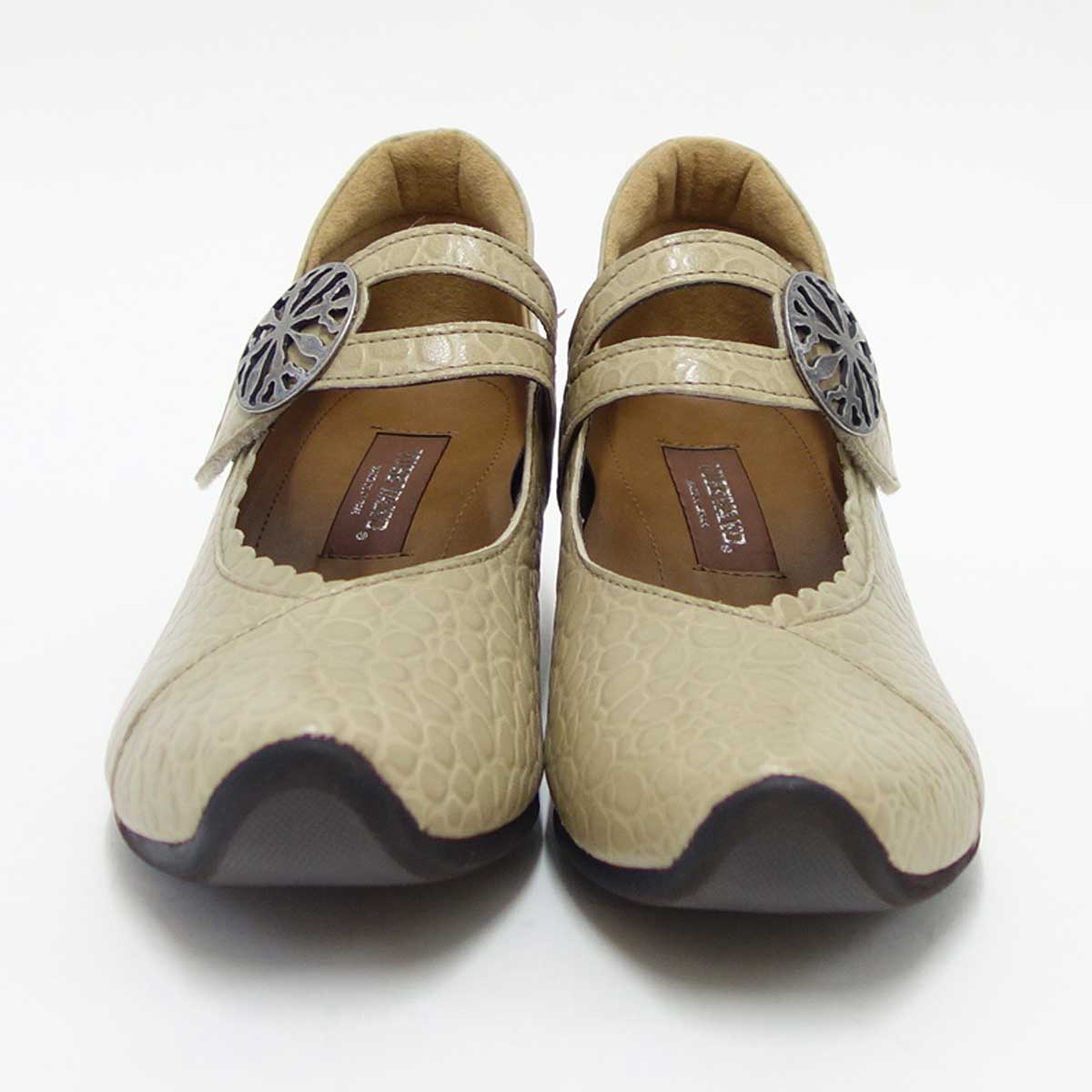 VIGEVANO ビジェバノ 7003 オーク(日本製) ゆったりEEEE ストラップパンプス 上質な天然皮革が優しく包み込みます 「靴」 母の日 おすすめ ギフト