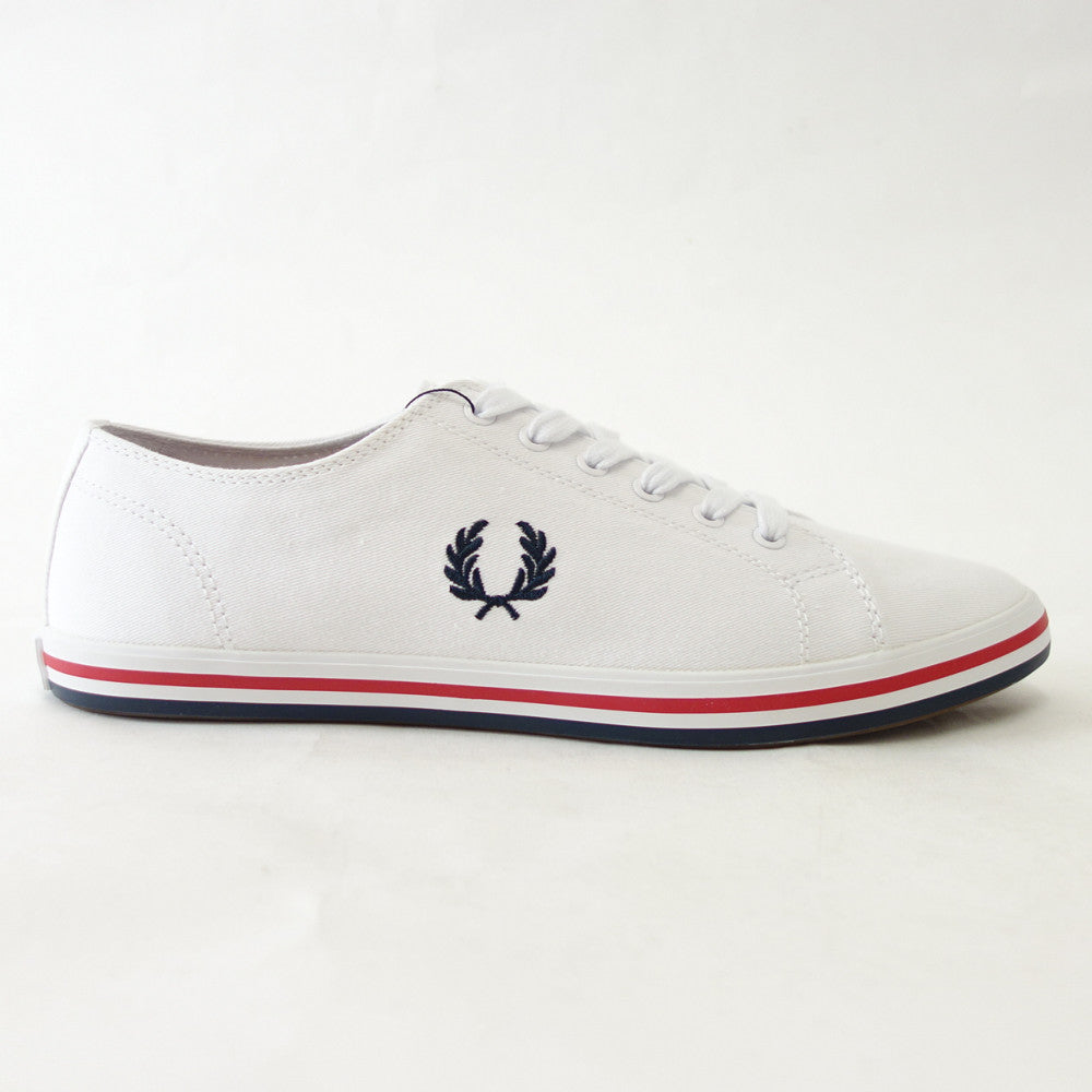 FRED PERRY フレッドペリー B7259(ユニセックス)KINGSTON TWILL  カラー:ホワイト(134)  コットンスニーカー  テニスシューズ「靴」