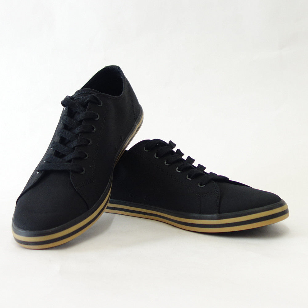 FRED PERRY フレッドペリー B7259(ユニセックス)KINGSTON TWILL  カラー:ブラック(157)  コットンスニーカー  テニスシューズ「靴」
