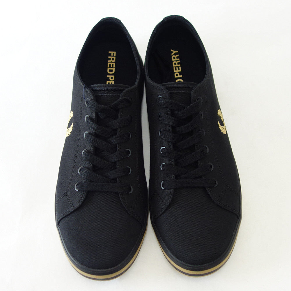 FRED PERRY フレッドペリー B7259(ユニセックス)KINGSTON TWILL  カラー:ブラック(157)  コットンスニーカー  テニスシューズ「靴」