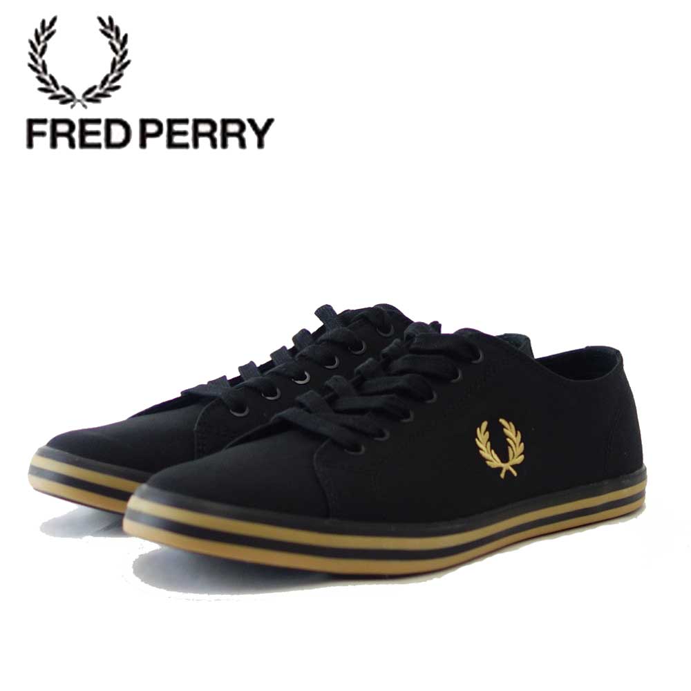 FRED PERRY フレッドペリー B7259(ユニセックス)KINGSTON TWILL  カラー:ブラック(157)  コットンスニーカー  テニスシューズ「靴」