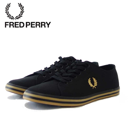 FRED PERRY フレッドペリー B7259(ユニセックス)KINGSTON TWILL  カラー:ブラック(157)  コットンスニーカー  テニスシューズ「靴」