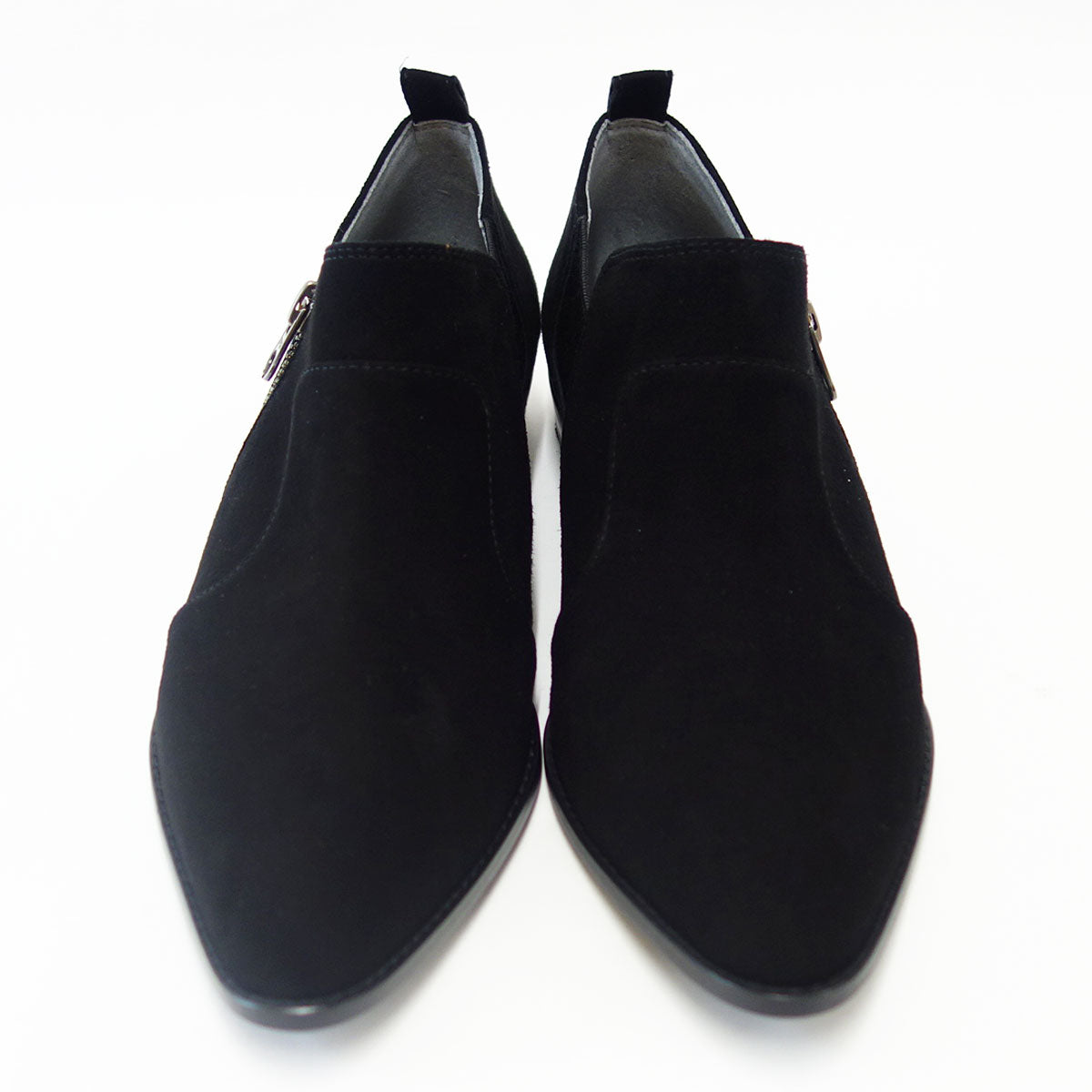 【SALE 50%OFF】 Chuchoter シュショテ per eizo 72883 ブラック シンプルフォルムのフラットブーティ 「靴」