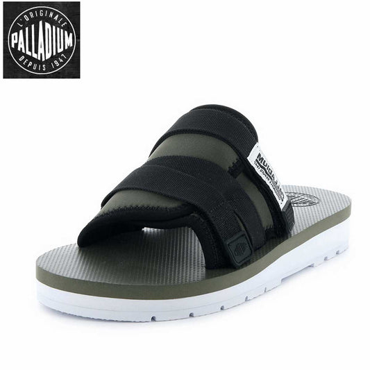 PALLADIUM パラディウム Outdoorsy スライド 75790 カーキ (ユニセックス) ベルクロストラップ アウトドアサンダル 「靴」
