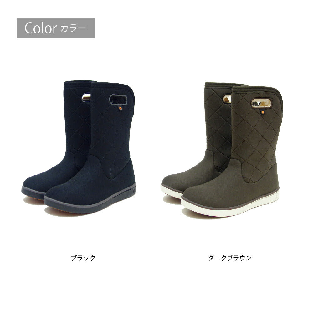 ボグスBOGS79134(レディース)BOGABOOTSMIDQUILTINGボガブーツスノーブーツ防水ブラックブラウン黒キルティングボアあったかブーツ冬雪