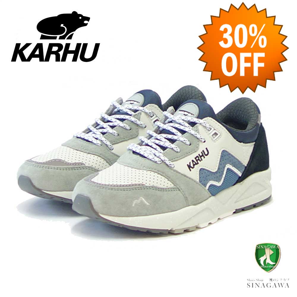 【SALE 30%OFF】 カルフ KARHU 803092 ARIA 95(アリア) カラー:Pigeon / China Blue (ユニセックス) レザースニーカー レディース ウォーキング 「靴」