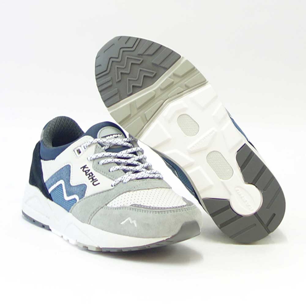 【SALE 30%OFF】 カルフ KARHU 803092 ARIA 95(アリア) カラー:Pigeon / China Blue (ユニセックス) レザースニーカー レディース ウォーキング 「靴」
