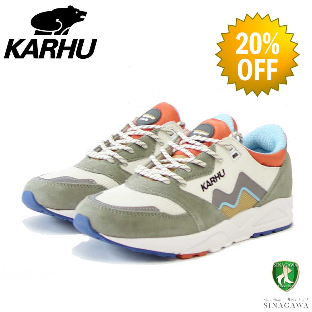 【SALE 20%OFF】 カルフ KARHU 803095 ARIA 95(アリア) カラー:Abbey Stone / Silver (ユニセックス) レザースニーカー レディース ウォーキング 「靴」