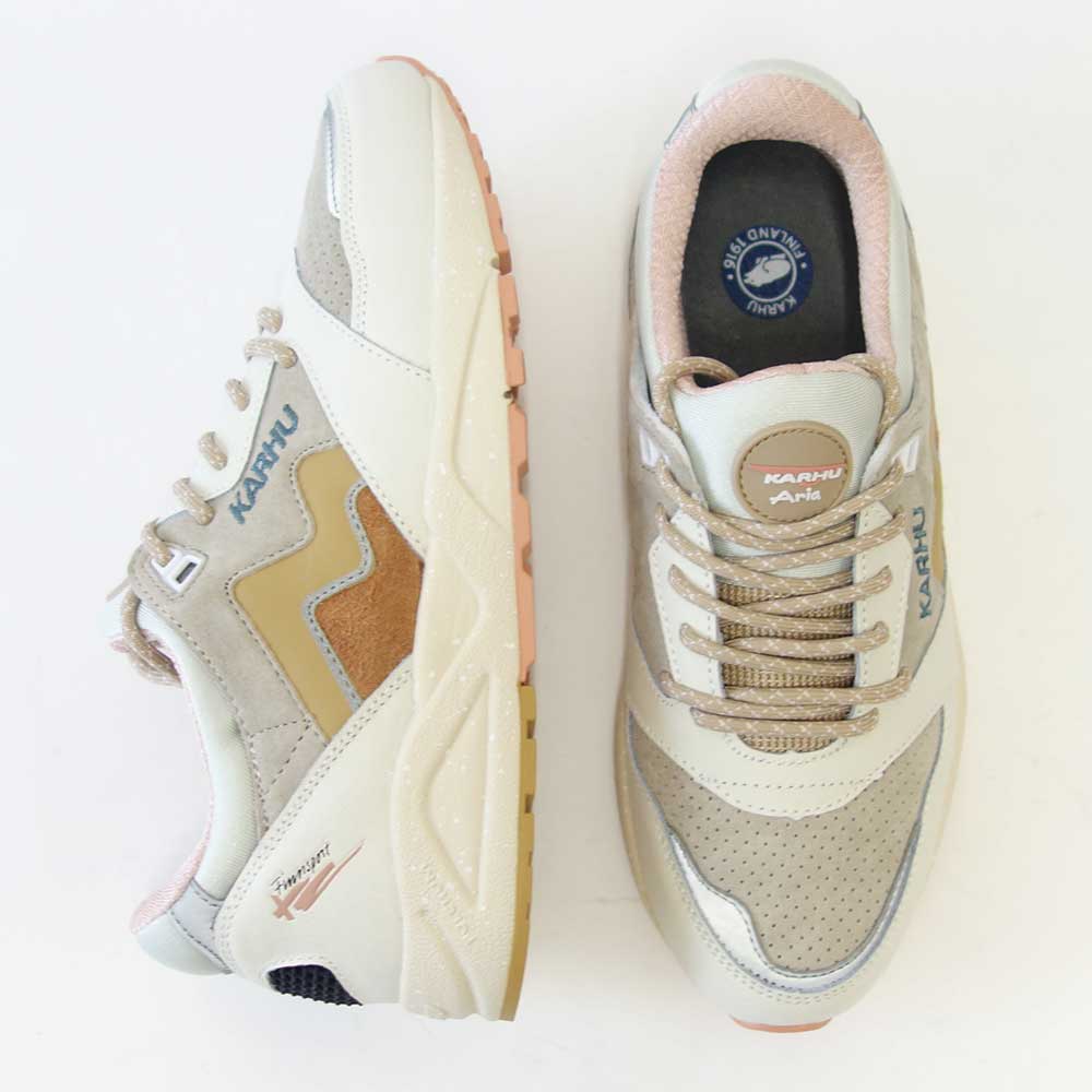 カルフ KARHU 803103 ARIA 95(アリア) カラー:Lily White / Curry (ユニセックス) レザースニーカー レディース ウォーキング 「靴」