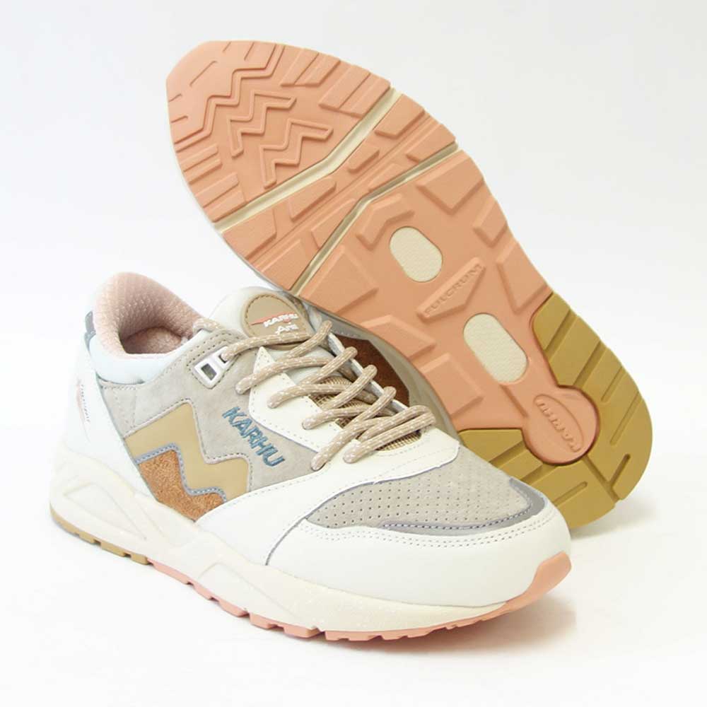 カルフ KARHU 803103 ARIA 95(アリア) カラー:Lily White / Curry (ユニセックス) レザースニーカー レディース ウォーキング 「靴」