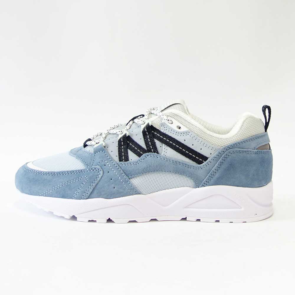 【SALE 20%OFF】 カルフ KARHU 804148 FUSION 2.0(フュージョン) カラー:Ashley Blue / Jet Black (ユニセックス) レザースニーカー レディース ウォーキング 「靴」