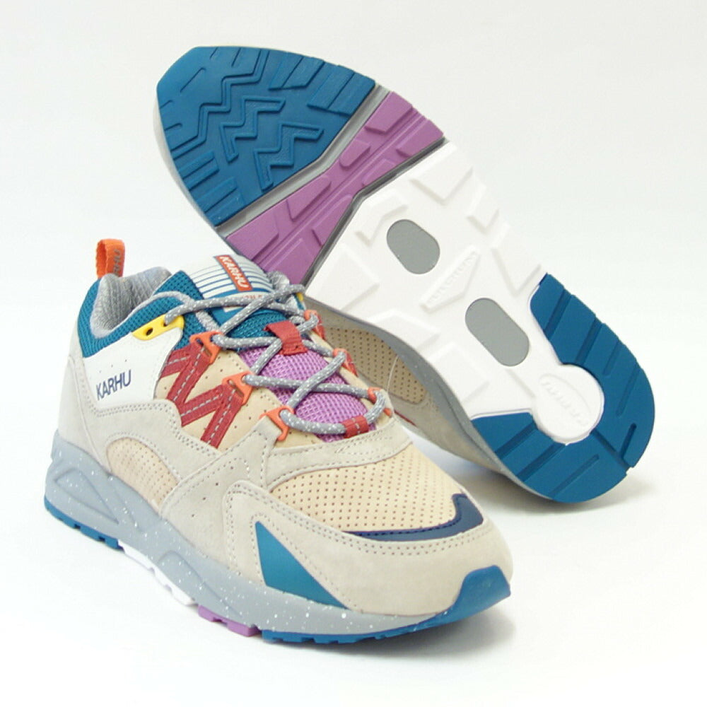 カルフ KARHU 804158 FUSION 2.0(フュージョン) カラー:SILVER LINING / MINERAL RED (ユニセックス) レザースニーカー レディース ウォーキング 「靴」