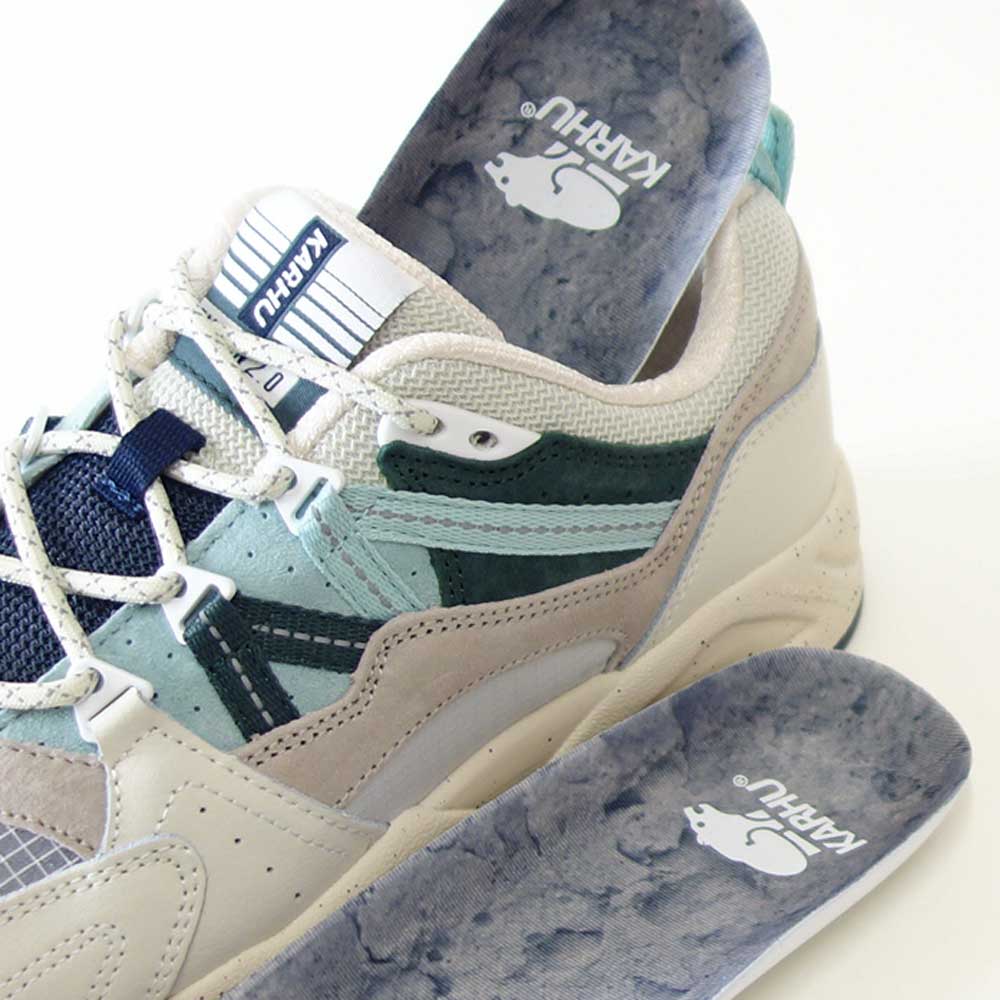 カルフKARHU804167FUSION2.0(フュージョン)カラー:リリーホワイト/SURFSPRAY(ユニセックス)レザースニーカーレディースウォーキング「靴」