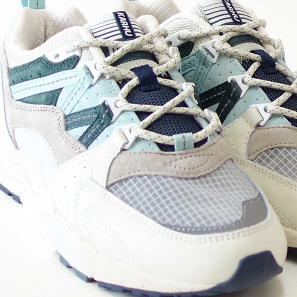 カルフKARHU804167FUSION2.0(フュージョン)カラー:リリーホワイト/SURFSPRAY(ユニセックス)レザースニーカーレディースウォーキング「靴」