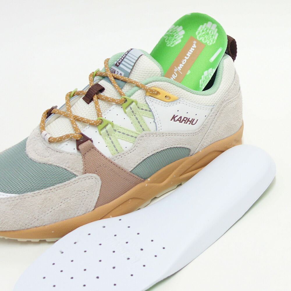 カルフKARHU804177FUSION2.0(フュージョン)カラー:タートルドーブ/シャドーライム(ユニセックス)レザースニーカーレディースウォーキング「靴」