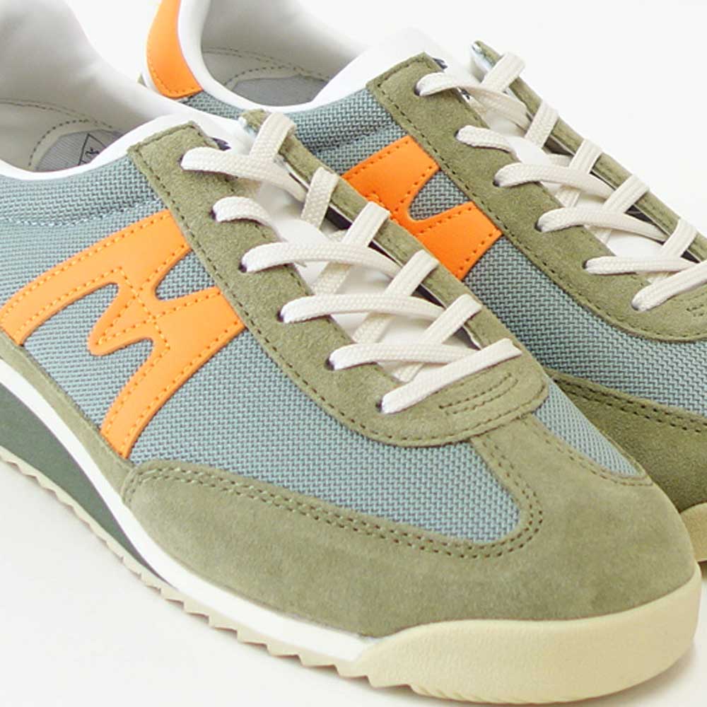 カルフKARHUメスタリ(MESTARI)805084(ユニセックス)Cedar/BrightMarigoldスエードレザー/メッシュ軽量スニーカー「靴」