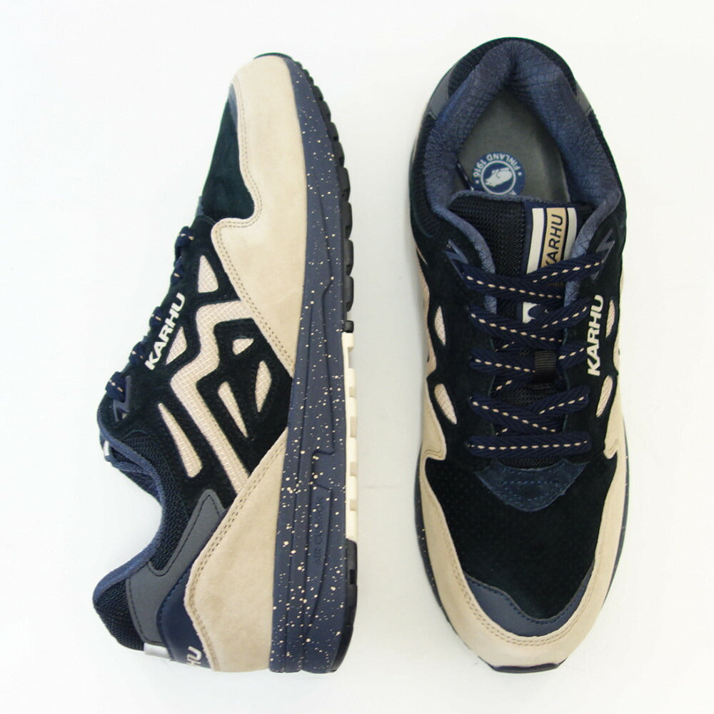 カルフ KARHU KH 806055 LEGACY 96(レガシー) カラー:アイリッシュ クリーム / ジェットブラック (ユニセックス) レザースニーカー エアークッション ウォーキング 「靴」