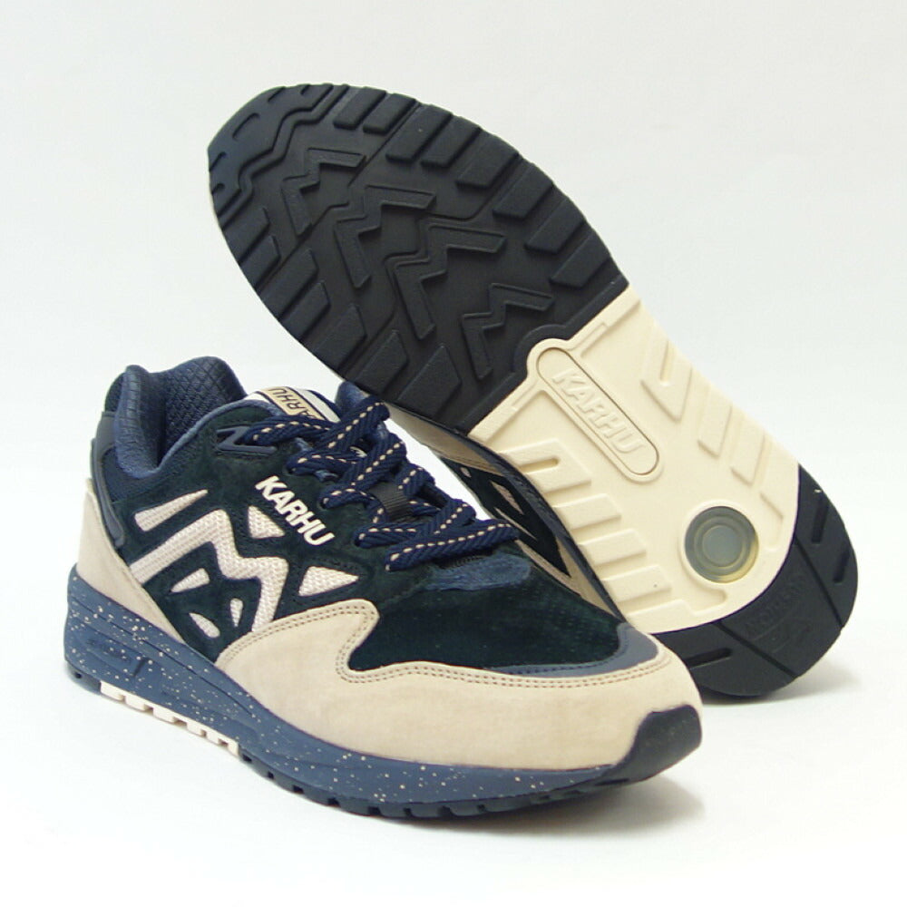 カルフ KARHU KH 806055 LEGACY 96(レガシー) カラー:アイリッシュ クリーム / ジェットブラック (ユニセックス) レザースニーカー エアークッション ウォーキング 「靴」