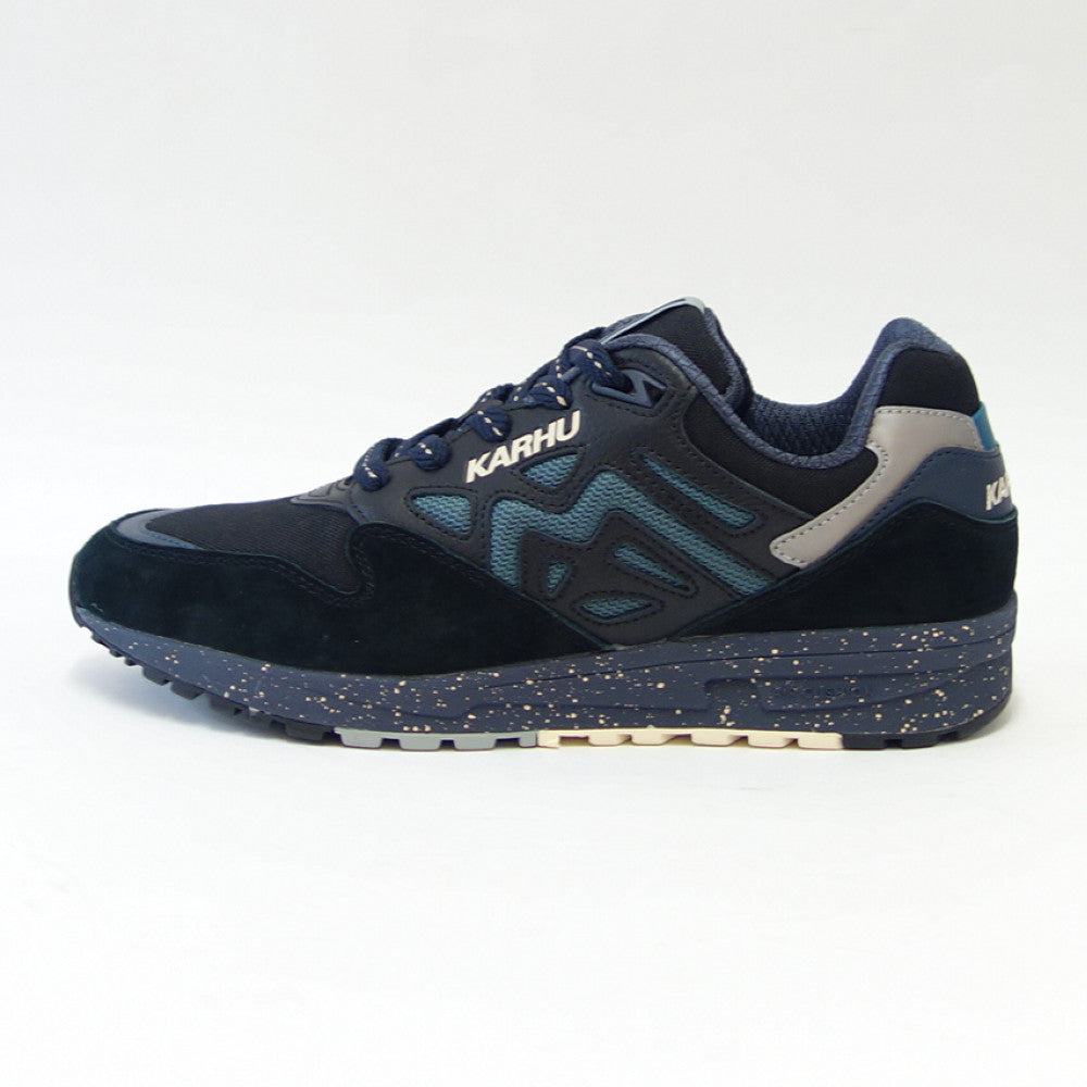 カルフ KARHU KH 806056 LEGACY 96(レガシー) カラー:ジェットブラック / STORMY WEATHER (ユニセックス) レザースニーカー エアークッション ウォーキング 「靴」