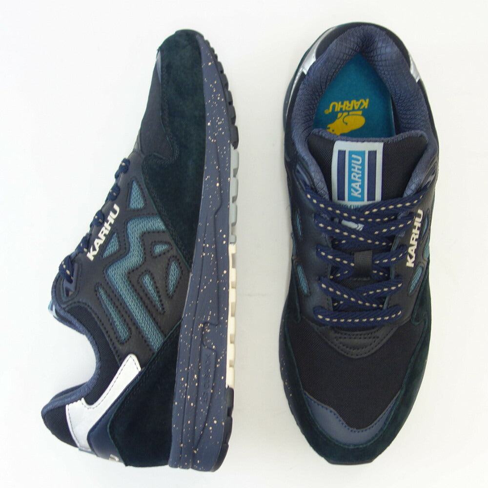 カルフ KARHU KH 806056 LEGACY 96(レガシー) カラー:ジェットブラック / STORMY WEATHER (ユニセックス) レザースニーカー エアークッション ウォーキング 「靴」