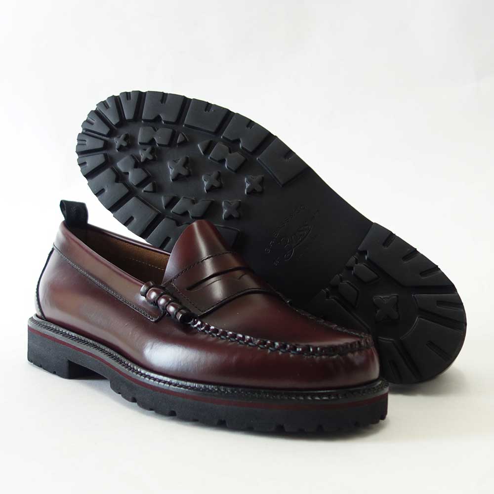 フレッドペリー FRED PERRY S 8070 158 G.H.Bass Penny Loafer カラー:OXBLOOD 天然皮革のローファー「靴」