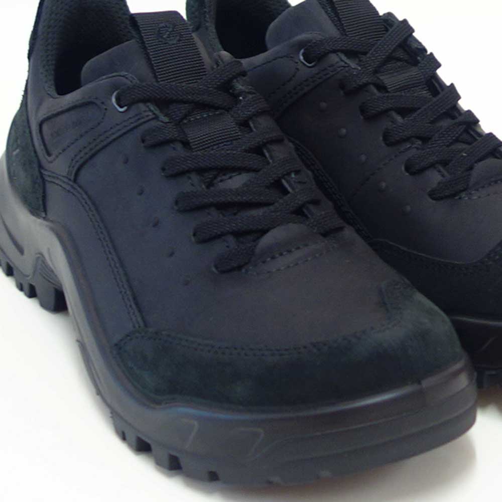 エコーECCOOFFROADMEN'SSHOEブラック82235451052(メンズ)防水天然皮革ウォーキングシューズコンフォートレザースニーカーハイキング旅行「靴」