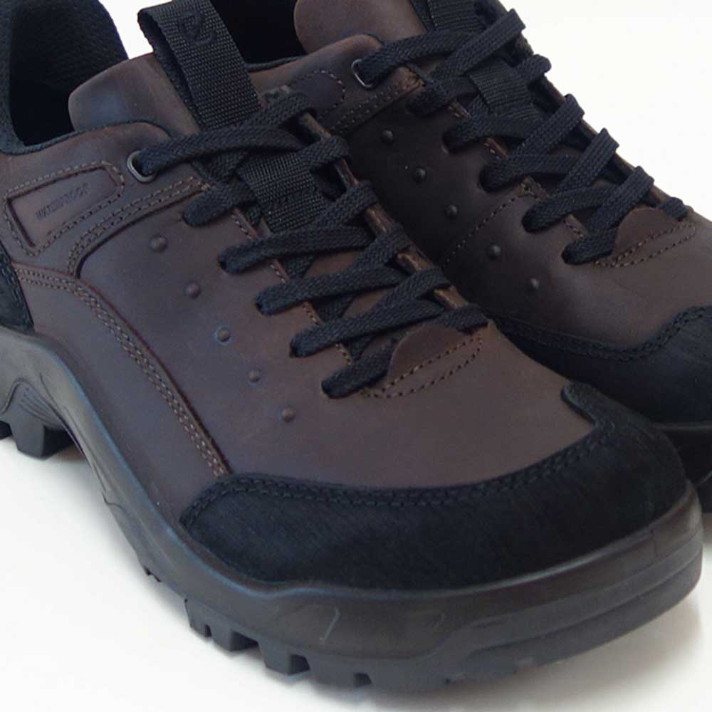 エコーECCOOFFROADMEN'SSHOEブラウン82235459325(メンズ)防水天然皮革ウォーキングシューズコンフォートレザースニーカーハイキング旅行「靴」
