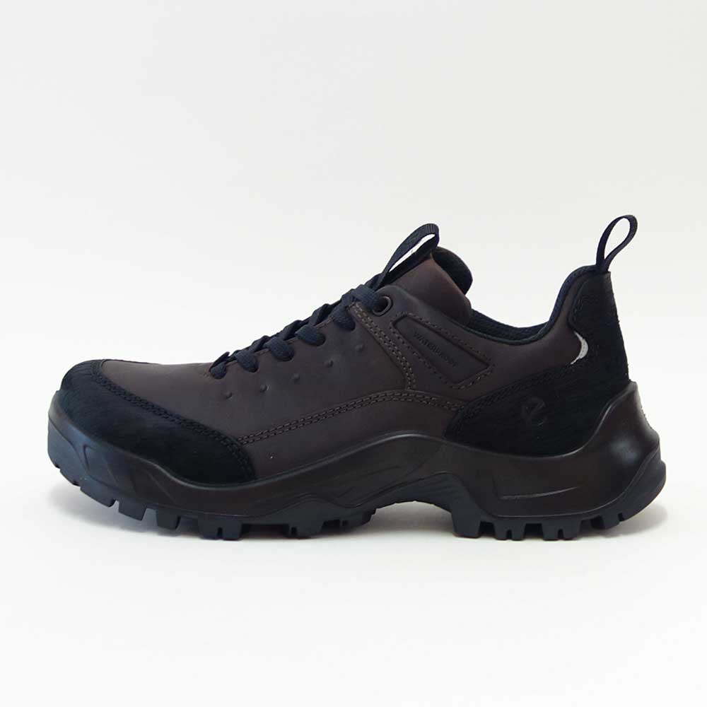 エコーECCOOFFROADMEN'SSHOEブラウン82235459325(メンズ)防水天然皮革ウォーキングシューズコンフォートレザースニーカーハイキング旅行「靴」