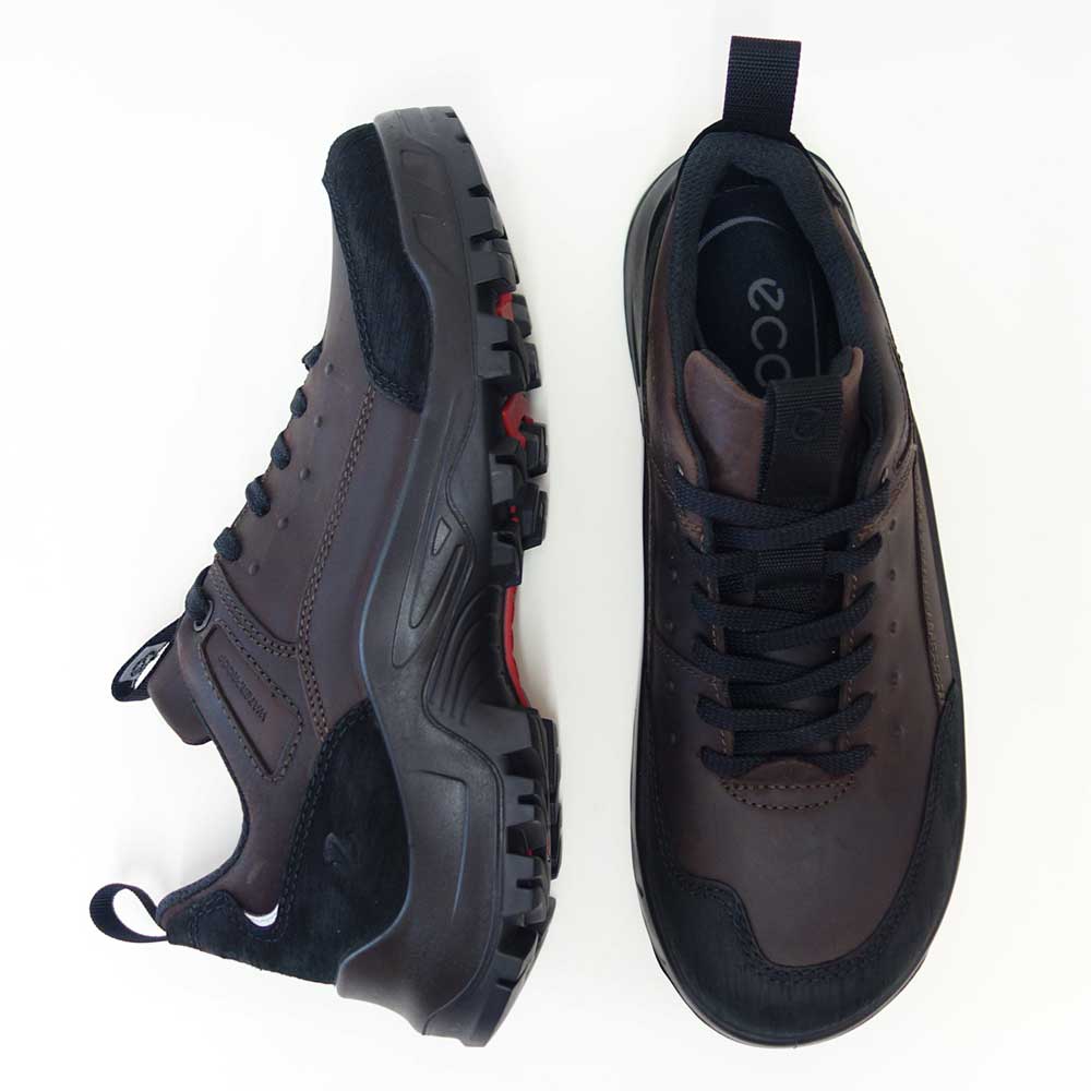 エコーECCOOFFROADMEN'SSHOEブラウン82235459325(メンズ)防水天然皮革ウォーキングシューズコンフォートレザースニーカーハイキング旅行「靴」