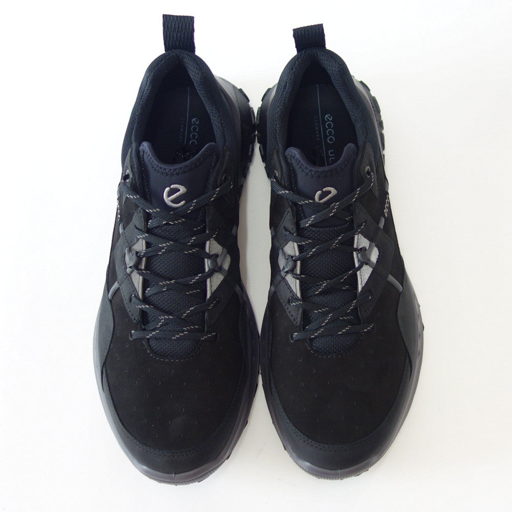 エコー ECCO ULT-TRN MEN'S BLACK/BLACK 82426451052(メンズ)天然皮革 ウォーキング シューズ コンフォート レザースニーカー ハイキング 旅行 「靴」