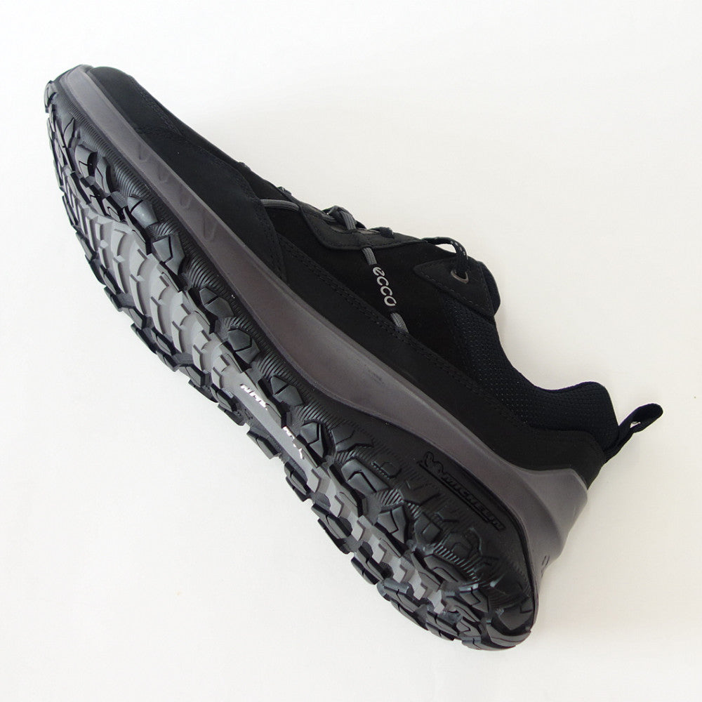 エコー ECCO ULT-TRN MEN'S BLACK/BLACK 82426451052(メンズ)天然皮革 ウォーキング シューズ コンフォート レザースニーカー ハイキング 旅行 「靴」