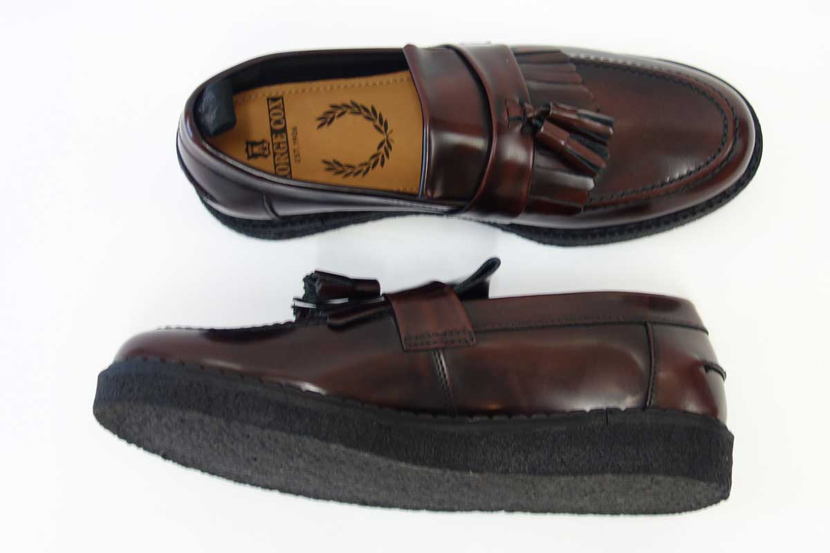 フレッドペリー FRED PERRY B58278 158(ユニセックス)Fred Perry George Cox Tassel Loafer Leather カラー:OXBLOOD「靴」
