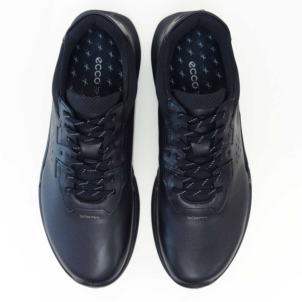 エコーECCOBIOM2.2MEN'Sブラック83076401001(メンズカジュアル)快適な履き心地のレザースニーカーウォーキングシューズ旅行「靴」