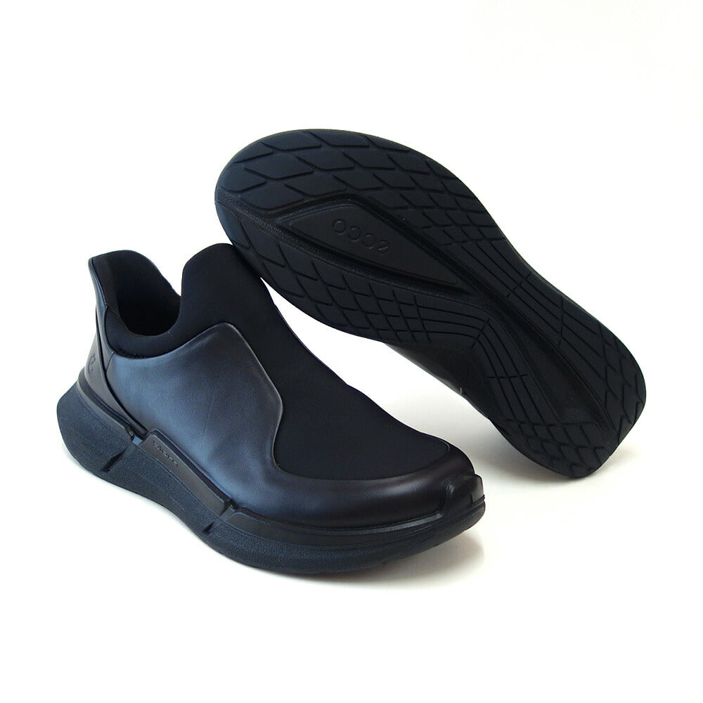 エコーECCOBIOM2.2WOMEN'STRAVELSLIP-ONブラック83082351052(レディース)快適な履き心地のレザースニーカースリッポンウォーキングシューズ旅行「靴」
