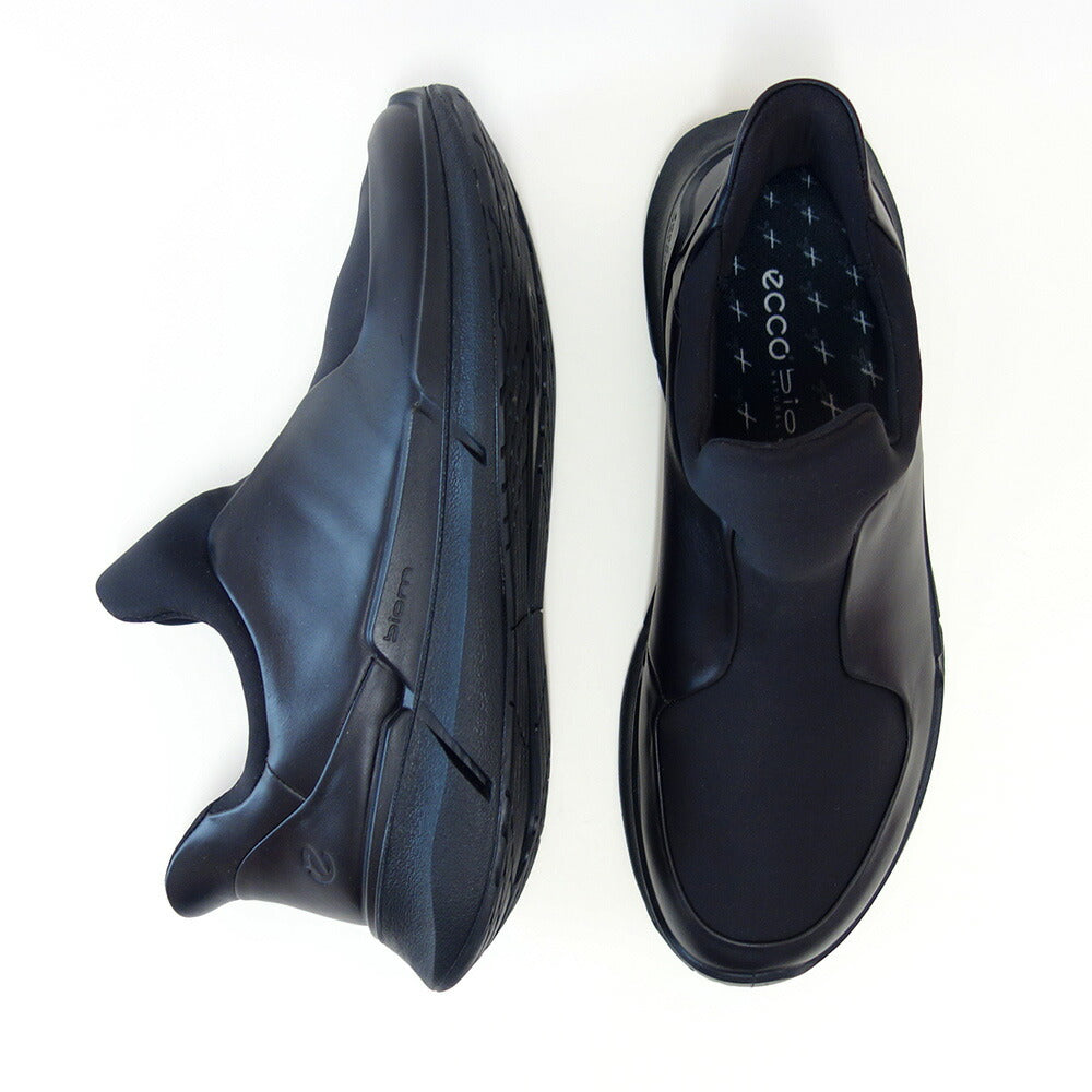 エコーECCOBIOM2.2MEN'STRAVELSLIP-ONブラック83082451052(メンズカジュアル)快適な履き心地のレザースニーカースリッポンウォーキングシューズ旅行「靴」