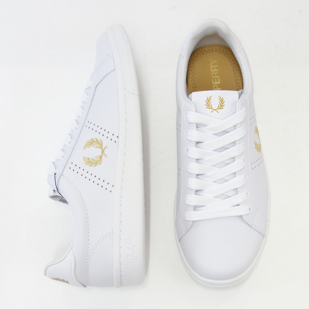 フレッドペリー FRED PERRY B4321 134(ユニセックス)B721 LEATHER カラー:WHITE レザースニーカー クラシックデザイン 「靴」