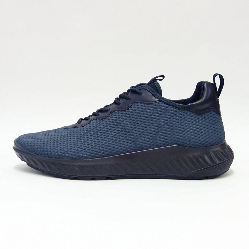 エコー ECCO ATH 1F STREET STYLE LEATHER SNEAKERS ネイビー 83490451142(メンズ)天然皮革 ウォーキング シューズ コンフォート レザースニーカー 「靴」