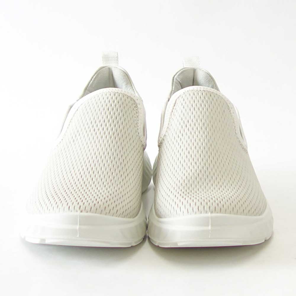エコー ECCO ATH 1F WOMEN’S LEATHER SLIP ON SHOES ホワイト 834923 50236 (レディース) 快適な履き心地のレザースニーカー スリッポン ウォーキングシューズ 旅行「靴」