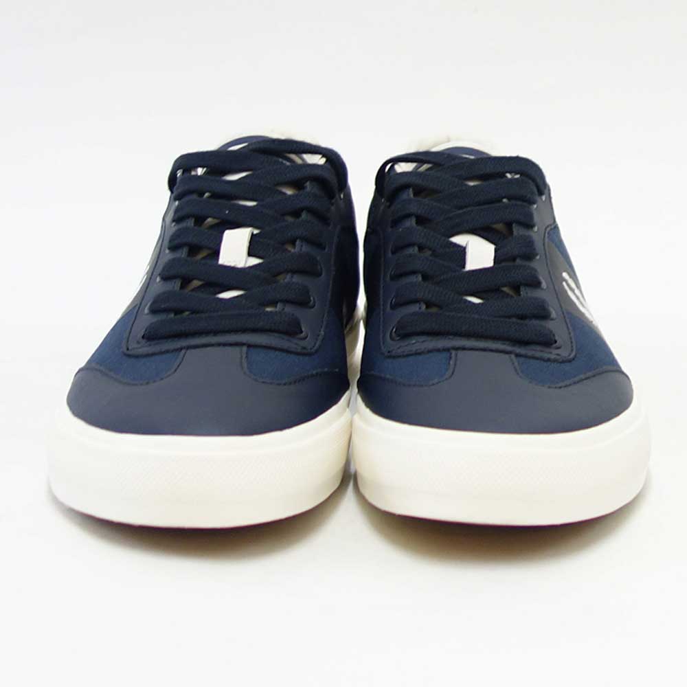 【SALE 40%OFF】 フレッドペリー  FRED PERRY B 9102 608(ユニセックス)Clay Leather Poly  カラー:NAVY 天然皮革 ローカットスニーカー  「靴」