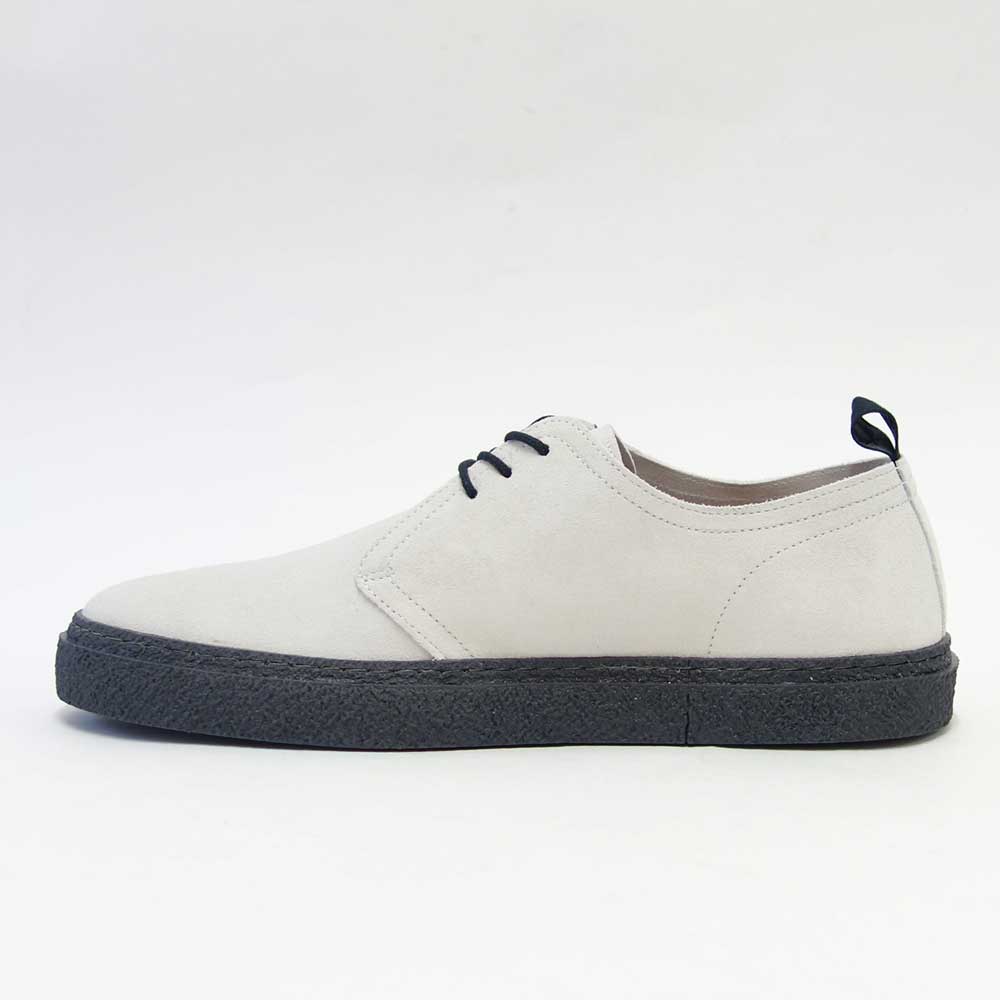 【SALE 50%OFF】 フレッドペリー FRED PERRY B9160 100(ユニセックス) Linden Suede カラー:ホワイト(日本製) スエードレザー スニーカー レースアップシューズ「靴」